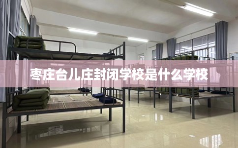 枣庄台儿庄封闭学校是什么学校