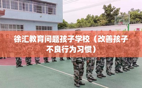 徐汇教育问题孩子学校（改善孩子不良行为习惯）