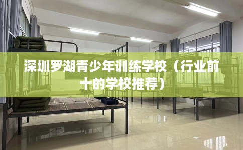 深圳罗湖青少年训练学校（行业前十的学校推荐）