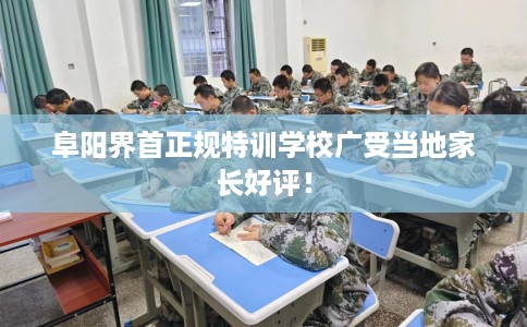 阜阳界首正规特训学校广受当地家长好评！