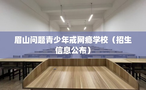 眉山问题青少年戒网瘾学校（招生信息公布）