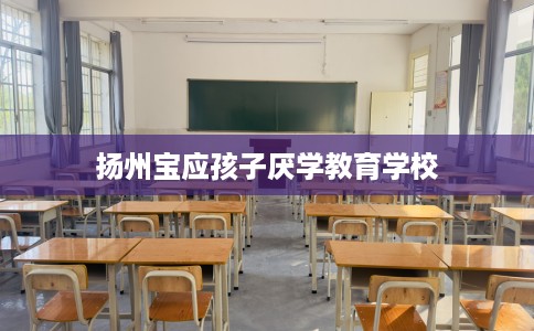 扬州宝应孩子厌学教育学校