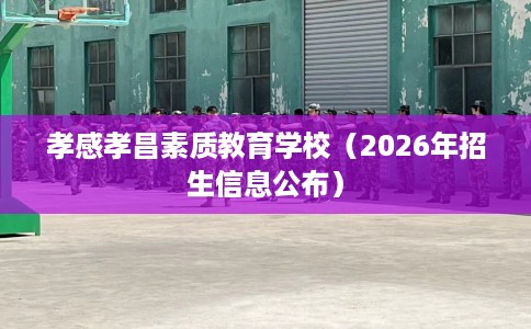 孝感孝昌素质教育学校（2026年招生信息公布）