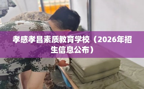 孝感孝昌素质教育学校（2026年招生信息公布）