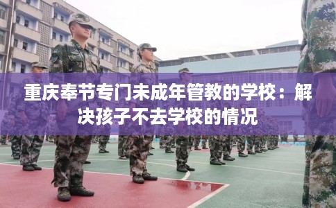 重庆奉节专门未成年管教的学校：解决孩子不去学校的情况