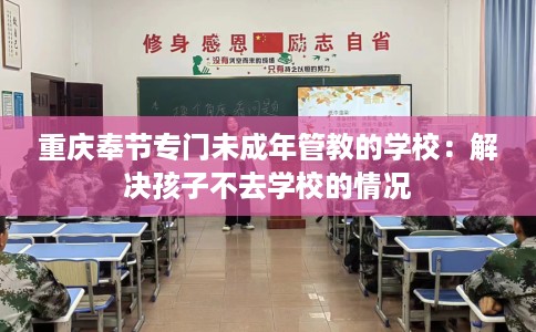 重庆奉节专门未成年管教的学校：解决孩子不去学校的情况