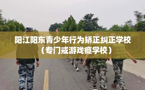 阳江阳东青少年行为矫正纠正学校（专门戒游戏瘾学校）