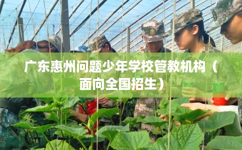 广东惠州问题少年学校管教机构（面向全国招生）