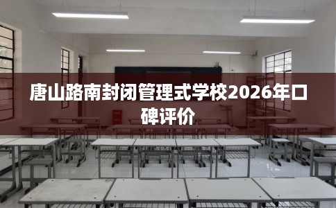 唐山路南封闭管理式学校2026年口碑评价