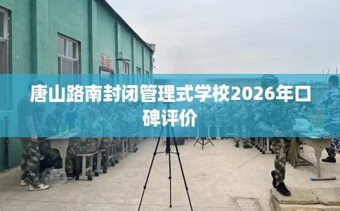唐山路南封闭管理式学校2026年口碑评价