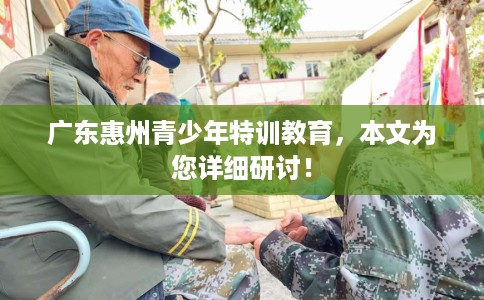 广东惠州青少年特训教育，本文为您详细研讨！