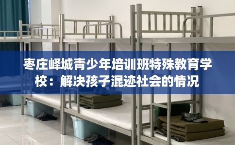 枣庄峄城青少年培训班特殊教育学校：解决孩子混迹社会的情况