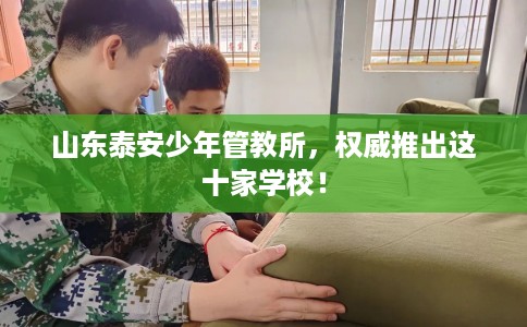 山东泰安少年管教所，权威推出这十家学校！