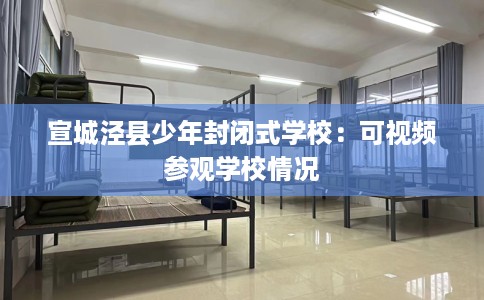 宣城泾县少年封闭式学校：可视频参观学校情况