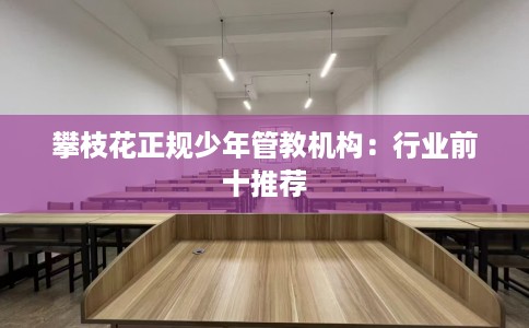 攀枝花正规少年管教机构：行业前十推荐