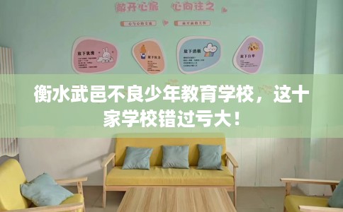 衡水武邑不良少年教育学校，这十家学校错过亏大！