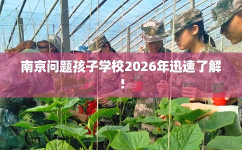 南京问题孩子学校2026年迅速了解！