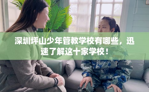 深圳坪山少年管教学校有哪些，迅速了解这十家学校！