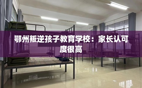 鄂州叛逆孩子教育学校：家长认可度很高