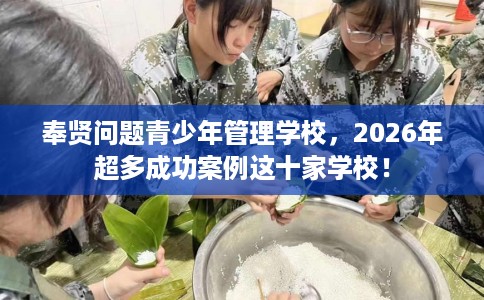 奉贤问题青少年管理学校，2026年超多成功案例这十家学校！