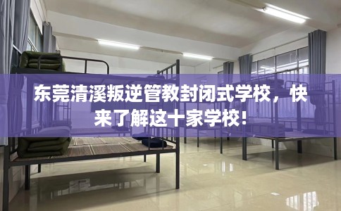 东莞清溪叛逆管教封闭式学校，快来了解这十家学校!