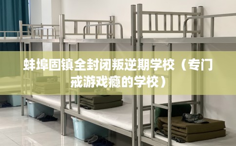 蚌埠固镇全封闭叛逆期学校（专门戒游戏瘾的学校）