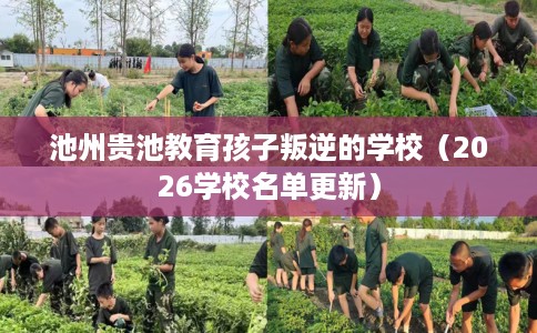 池州贵池教育孩子叛逆的学校（2026学校名单更新）