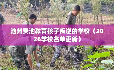 池州贵池教育孩子叛逆的学校（2026学校名单更新）