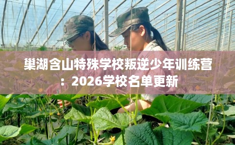 巢湖含山特殊学校叛逆少年训练营：2026学校名单更新