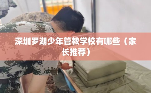 深圳罗湖少年管教学校有哪些（家长推荐）