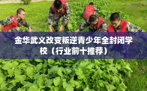 金华武义改变叛逆青少年全封闭学校（行业前十推荐）