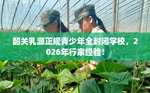韶关乳源正规青少年全封闭学校，2026年行家经验！