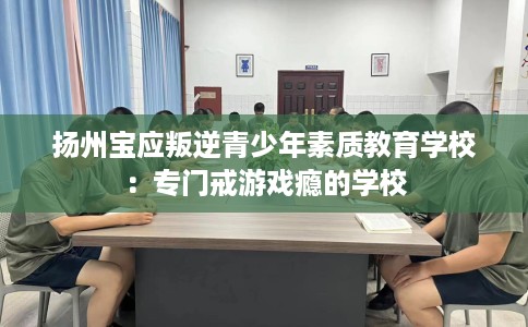 扬州宝应叛逆青少年素质教育学校：专门戒游戏瘾的学校