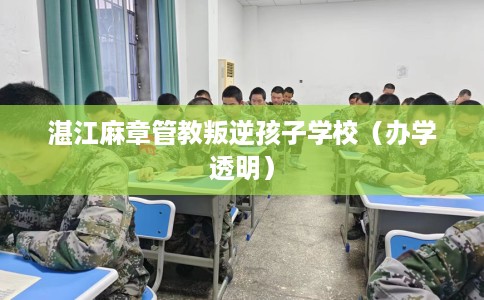 湛江麻章管教叛逆孩子学校（办学透明）