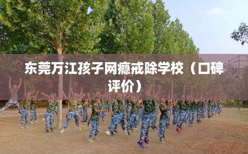 东莞万江孩子网瘾戒除学校（口碑评价）