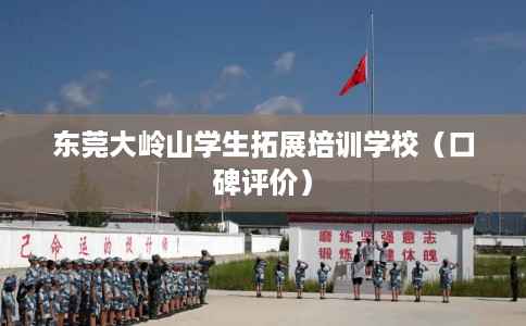 东莞大岭山学生拓展培训学校（口碑评价）