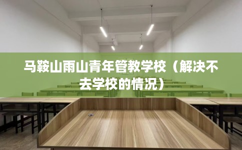 马鞍山雨山青年管教学校（解决不去学校的情况）
