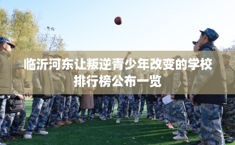 临沂河东让叛逆青少年改变的学校排行榜公布一览