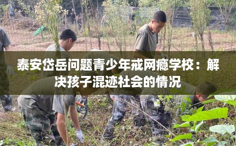 泰安岱岳问题青少年戒网瘾学校：解决孩子混迹社会的情况