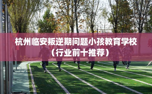 杭州临安叛逆期问题小孩教育学校（行业前十推荐）