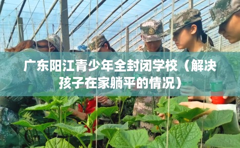 广东阳江青少年全封闭学校（解决孩子在家躺平的情况）