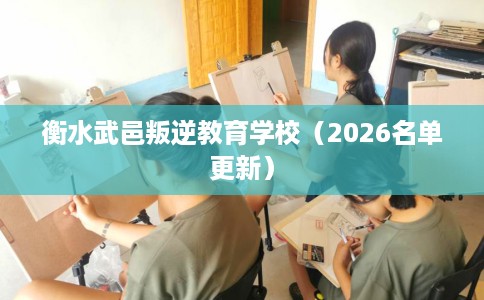 衡水武邑叛逆教育学校（2026名单更新）