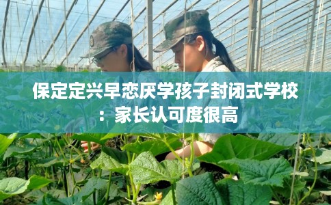保定定兴早恋厌学孩子封闭式学校：家长认可度很高