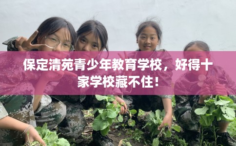 保定清苑青少年教育学校，好得十家学校藏不住！