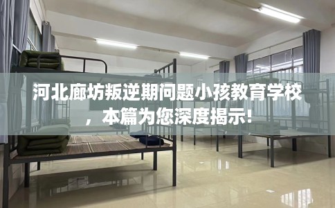 河北廊坊叛逆期问题小孩教育学校，本篇为您深度揭示!