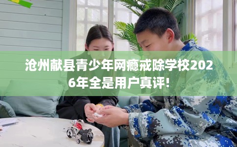 沧州献县青少年网瘾戒除学校2026年全是用户真评!