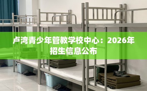 卢湾青少年管教学校中心：2026年招生信息公布