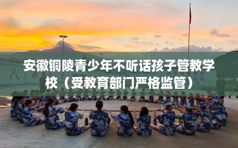 安徽铜陵青少年不听话孩子管教学校（受教育部门严格监管）