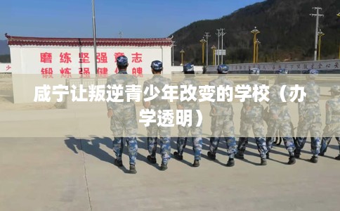 咸宁让叛逆青少年改变的学校（办学透明）