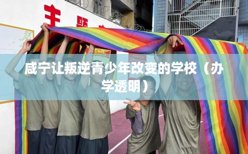 咸宁让叛逆青少年改变的学校（办学透明）